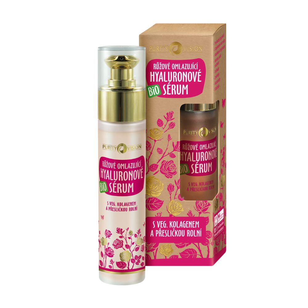Ser Bio cu Acid Hialuronic și Trandafir 50 ml