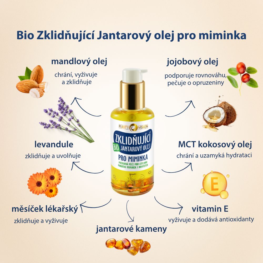 Ulei Bio Calmante cu Chihlimbar 95 ml