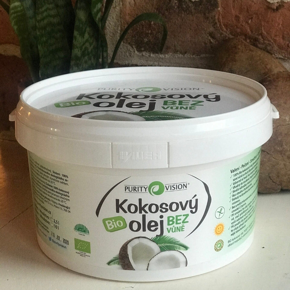 Ulei bio de cocos fără parfum 2,5 l