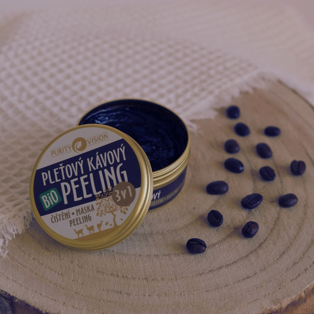Mască peeling facial bio cu cafea 3în1 70 ml
