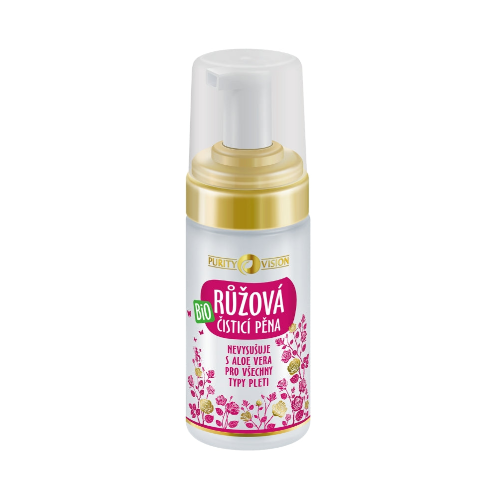 Spumă de Curățare Bio cu Trandafir 90 ml