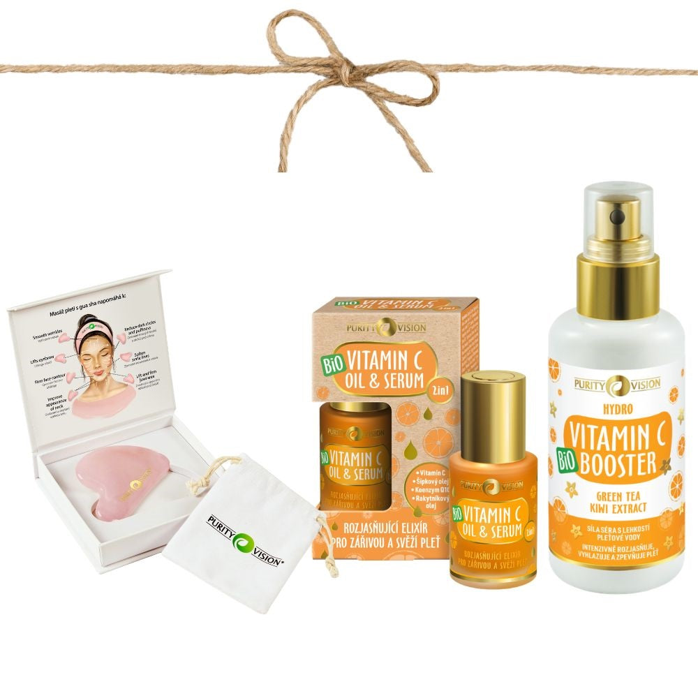 Set Vitamina C Lifting cu Gua Sha