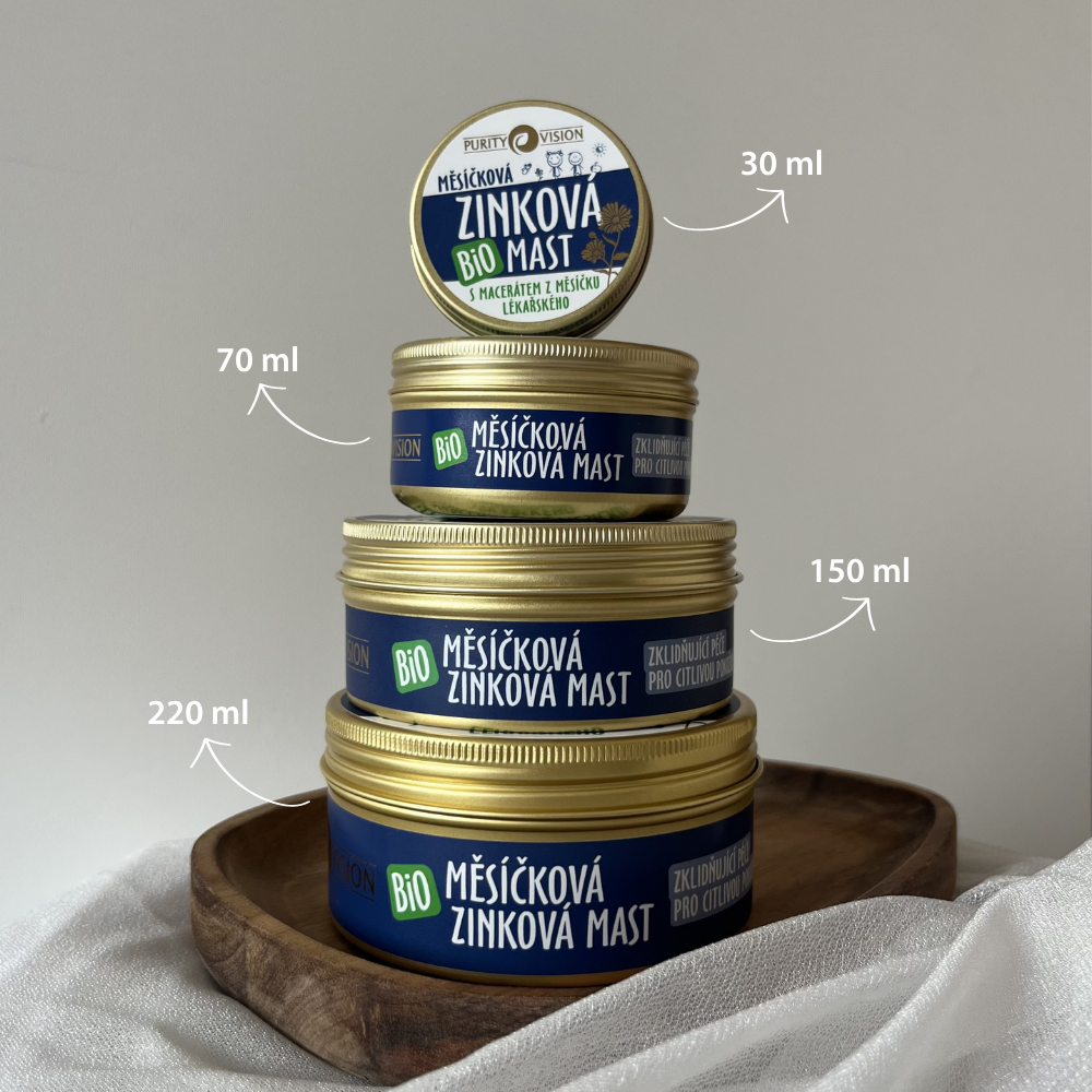 Unguent bio cu gălbenele și zinc 30 ml